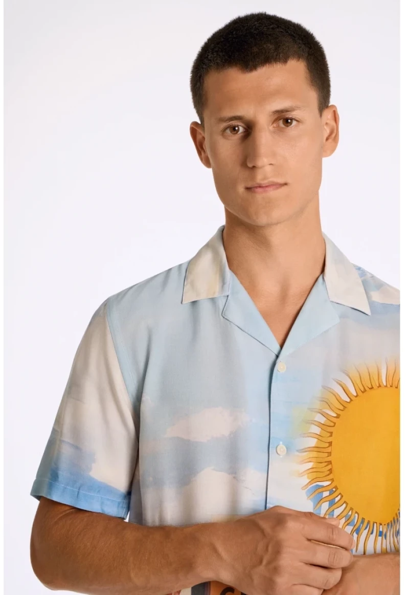 Lindbergh Man Printed Shirt