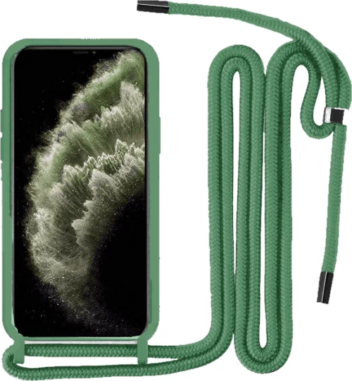 Θήκη Σιλικόνης με Κορδόνι Κολιέ για Samsung Galaxy A13 4G - Πράσινο