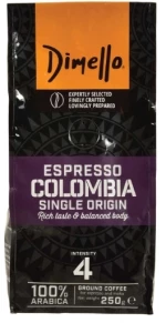 Dimello Espresso Colombia Αλεσμένος 250gr