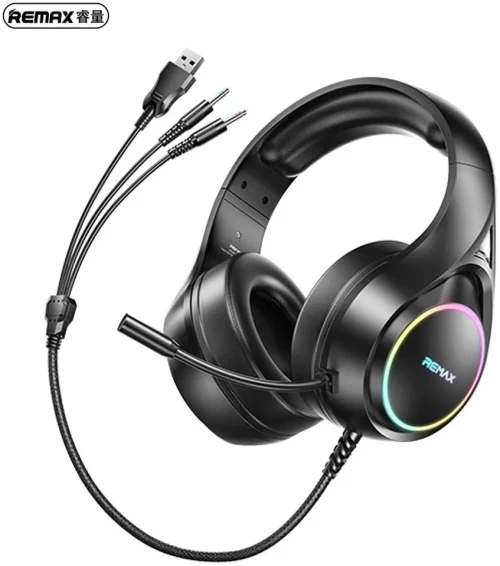 REMAX RM-708 (BLACK) RGB WIRED HEADSET REMAX RM-708 (BLACK)