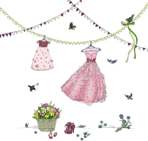 ΕΥΧΕΤΗΡΙΑ ΚΑΡΤΑ HANGING DRESSES- CL2704