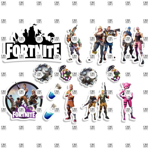 Βρώσιμα σχέδια Fortnite 14τμχ