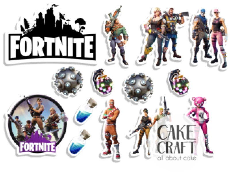 Βρώσιμα σχέδια Fortnite 14τμχ