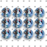 Βρώσιμα σχέδια Frozen v4 - 12τμχ