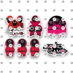 Βρώσιμα σχέδια Squid Game - 7τμχ