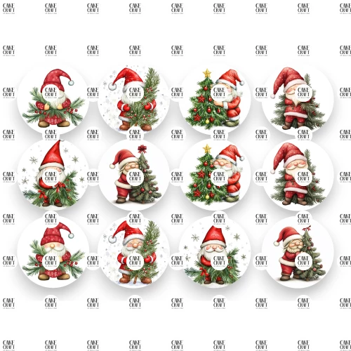 Βρώσιμα σχέδια Christmas v1 - 12τμχ