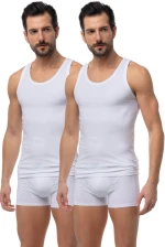 Minerva Sporties Αμάνικη Ανδρική Φανέλα 2Pack 12014-005 - ΛΕΥΚΟ