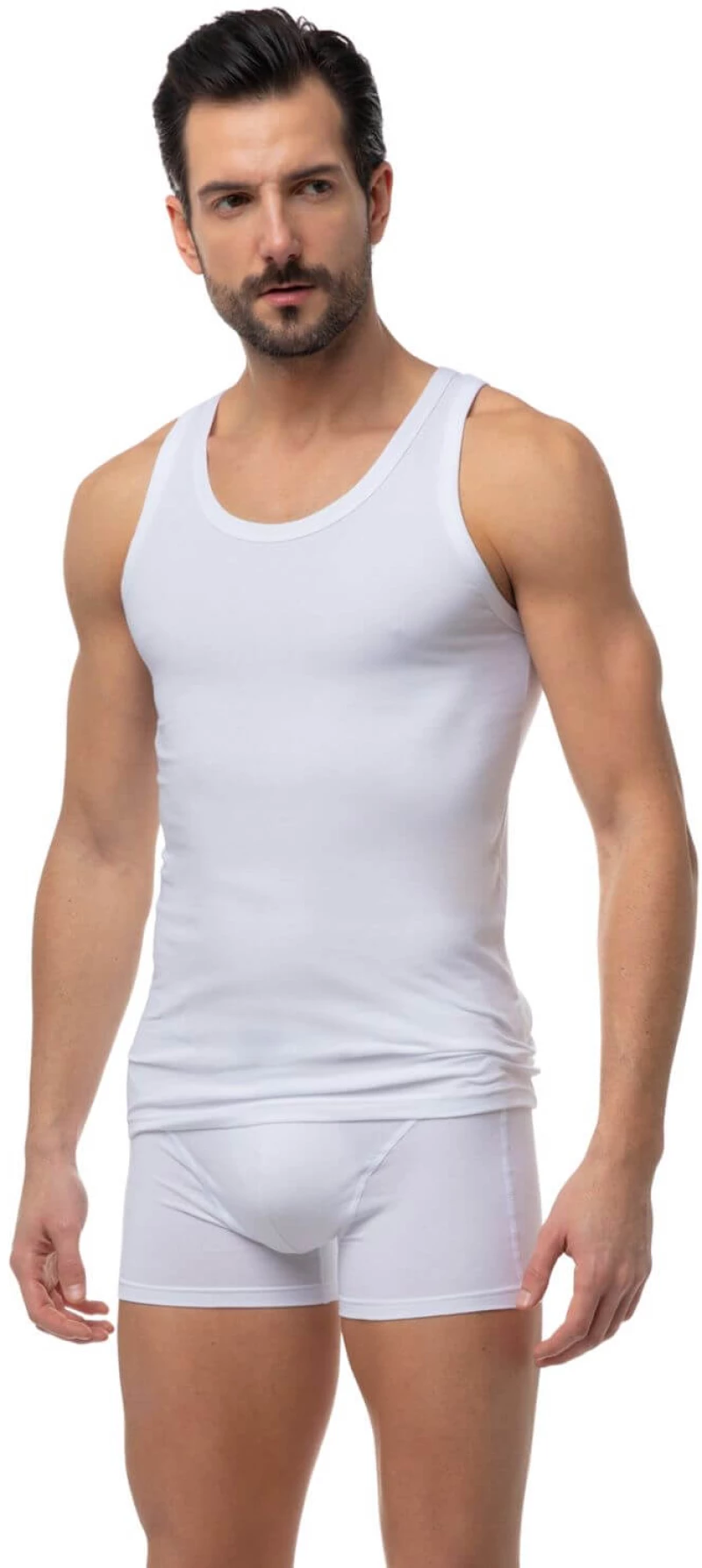 Minerva Sporties Αμάνικη Ανδρική Φανέλα 2Pack 12014-005 - ΛΕΥΚΟ