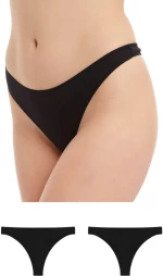 Γυναικεία Βαμβακερά String 2τμχ 81356-045 - ΜΑΥΡΟ