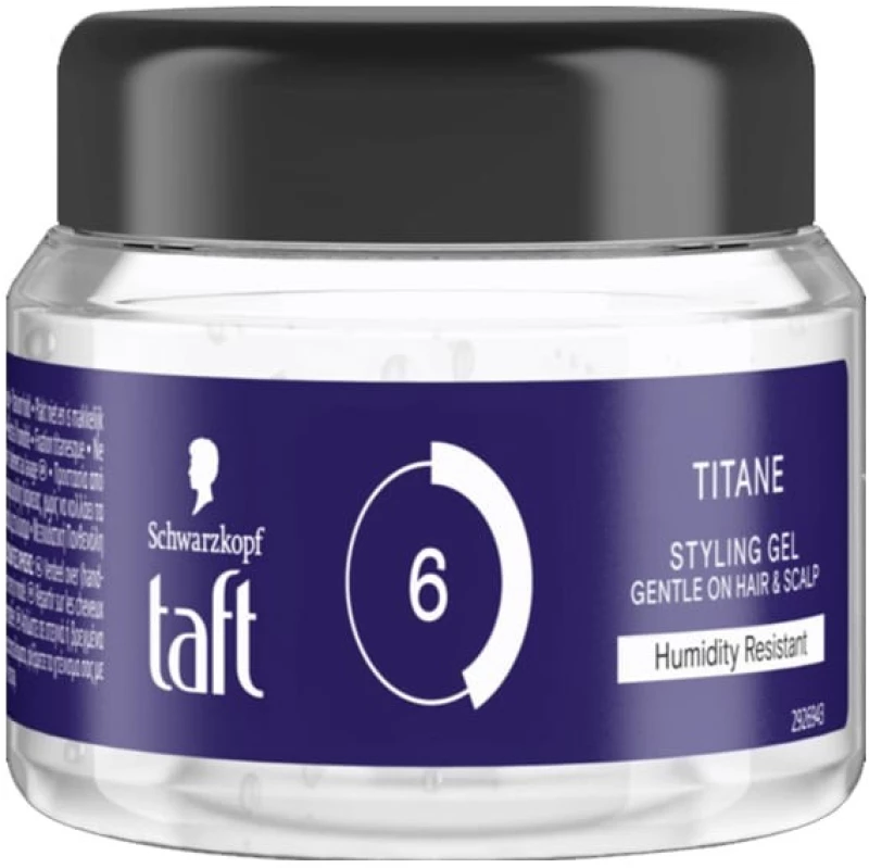 Schwarzkopf Taft Titane No 6 Gently On Hair & Sculp Styling Gel 250ml