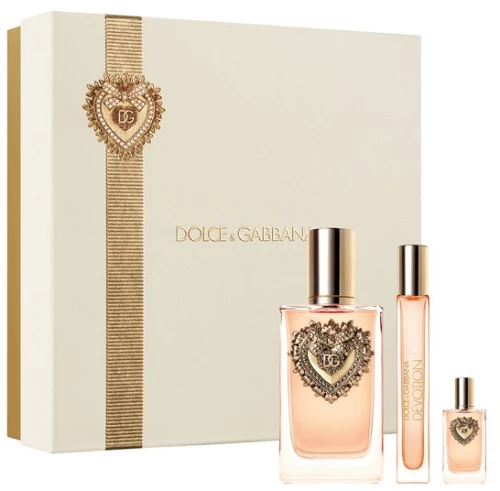 Dolce Gabbana Devotion Set Eau De Parfum 100ml & Travel Spray 10ml & Miniature 5ml