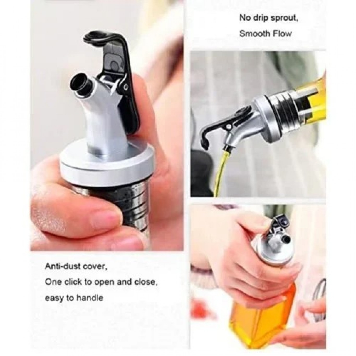 Σετ Δοχεία για Ξύδι, Λάδι, Αλάτι & Πιπέρι – 5τμχ