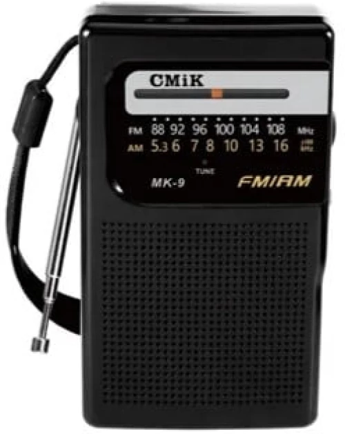 Retro Φορητό Ραδιόφωνο AM-FM Μαύρο - CMiK MK-9