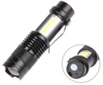 Mini Επαναφορτιζόμενος Φακός LED με 3 Λειτουργίες 1385-27