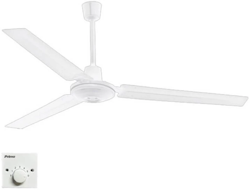 Primo PRCF-80637 140cm Βιομηχανικός Ανεμιστήρας Οροφής Λευκός