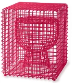 Σκαμπό Wire Tip Tap 300-030-255 40x40x47cm Fuchsia