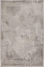 Χαλί Gossip 6341F SL Grey-Beige P Vizon Βιοκαρπέτ 67Χ140cm