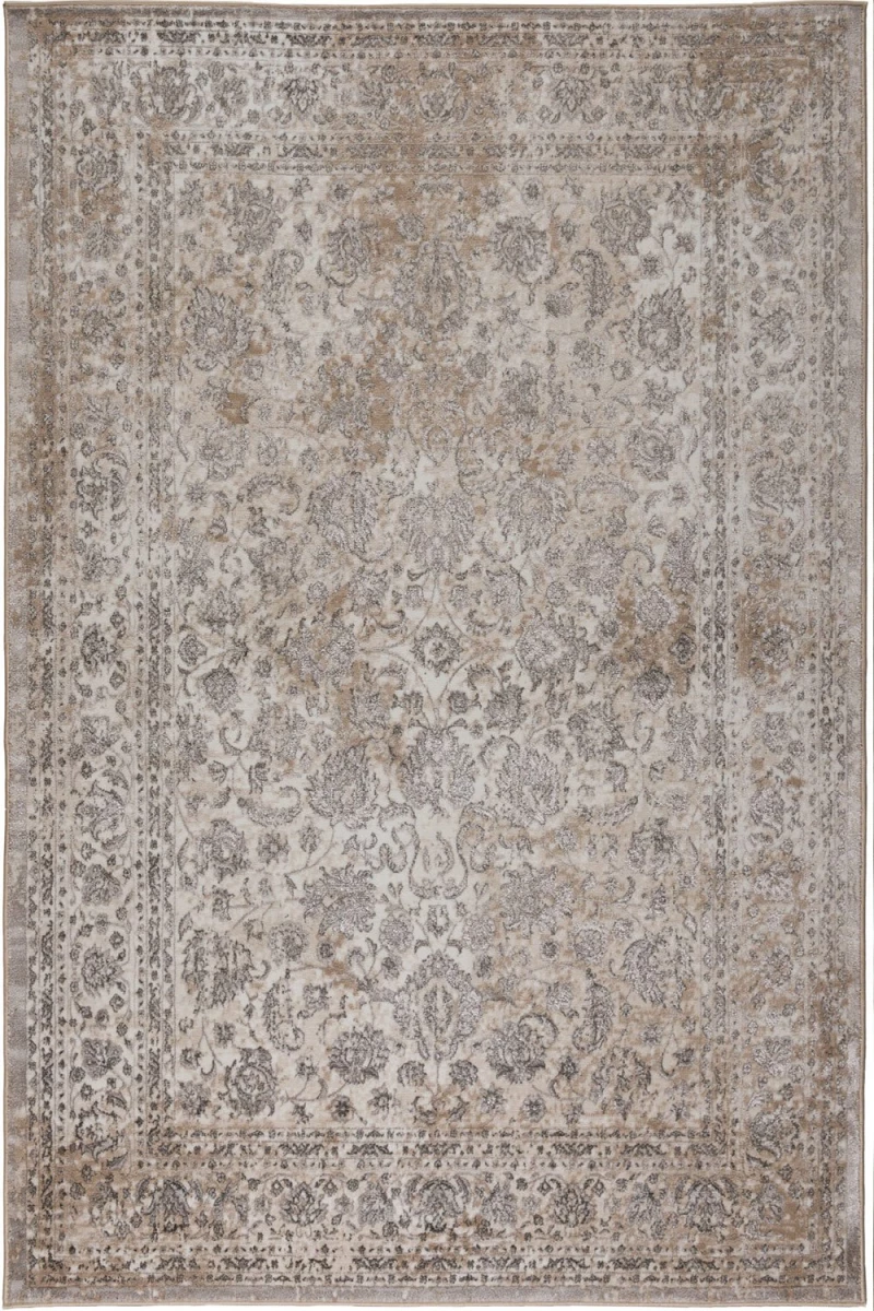 Χαλί Gossip 8504A S White-Beige PL Vizon Βιοκαρπέτ 200X290cm