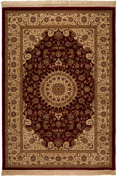 Χαλί Isfahan 2438A Red-Cream Βιοκαρπέτ 80X220cm