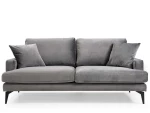 Καναπές Διθέσιος Papira 560ARE1506 175x90x88cm Grey