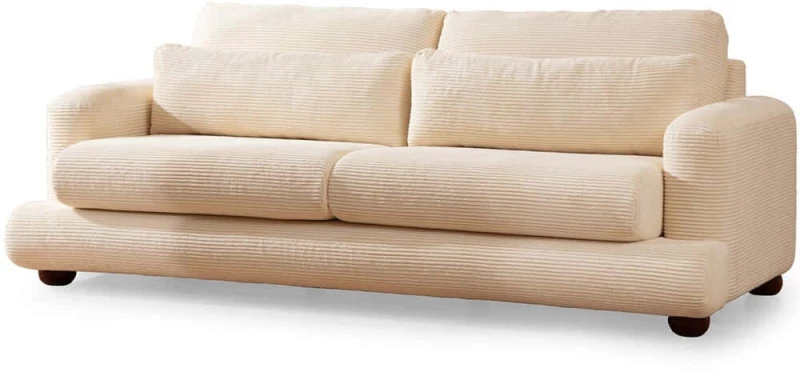 Καναπές Τριθέσιος River 560ARE1834 230x105x90cm Beige