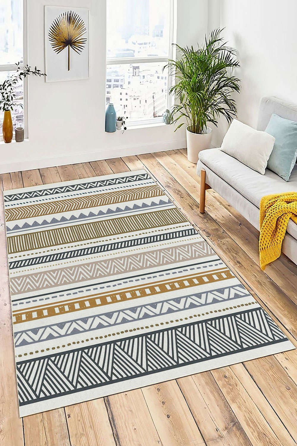 Χαλί W1079 213HFT1727 Grey-Yellow Conceptum Hypnose 180X280cm