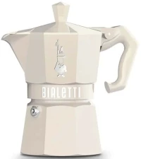 Καφετιέρα Espresso Moka Exclusive 209.0009059 3Cups Cream Bialetti Αλουμίνιο