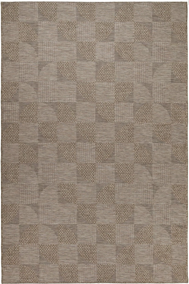 Χαλί Kimolos 607 VH7-Z Beige-Grey Βιοκαρπέτ 133X190cm