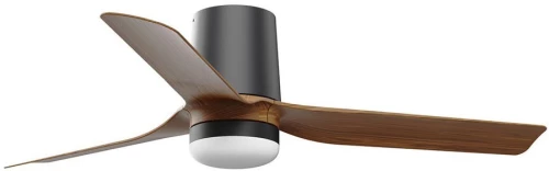 Ανεμιστήρας Οροφής Mini Punt Tub S 33835-1TW D90cm 10W 2700/ 4000/ 6000K 480lm Black-Natural Faro Barcelona Διάμετρος 90cm