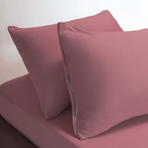 Κατωσέντονο Jersey Με Λάστιχο (Σετ 3τμχ) Dusty Pink Melinen Υπέρδιπλo 160x235cm 100% Βαμβάκι