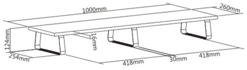 BRATECK επιτραπέζια βάση για 2x οθόνες/laptop STB-112, 13-32", έως 20kg, μαύρη