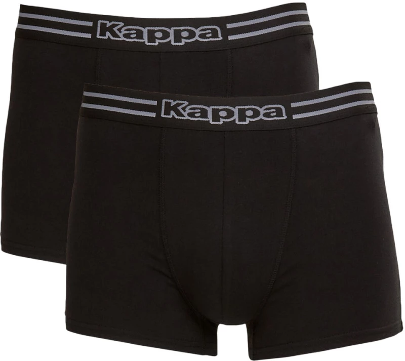 ΑΝΔΡΙΚΟ BOXER ΠΑΚΕΤΟ 2 ΤΕΜ 625 KAPPA LOGO ZENA 331T38W-005 - ΜΑΥΡΟ