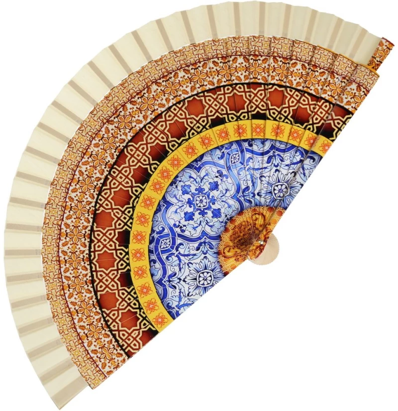 Βεντάλια Mandala 23εκ. ξύλινη