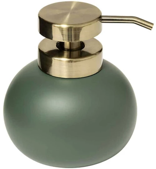 Δοχείο Κρεμοσάπουνου Ficus 200169Β 10,1x10,1x12,2cm Green Marva Πολυρεσίνη