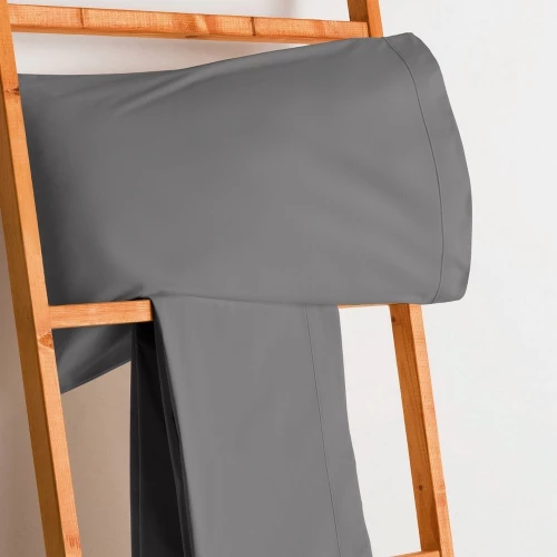 Σεντόνι Synthesis-517 Με Λάστιχο Grey Vesta Home Queen Size 160x230cm 100% Βαμβακερό Περκάλι