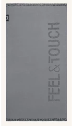 Πετσέτα Θαλάσσης Sunny Anthracite Feel & Touch Beach 90x180cm 100% Βαμβάκι