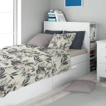 Σεντόνια Ευριδίκη 710 (Σετ 4τμχ) Ecru-Black DimCol Queen Size 220x240cm 100% Βαμβάκι