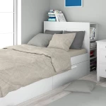 Σεντόνια Άρτεμις 702 (Σετ 3τμχ) Beige DimCol Single 160x240cm 100% Βαμβάκι