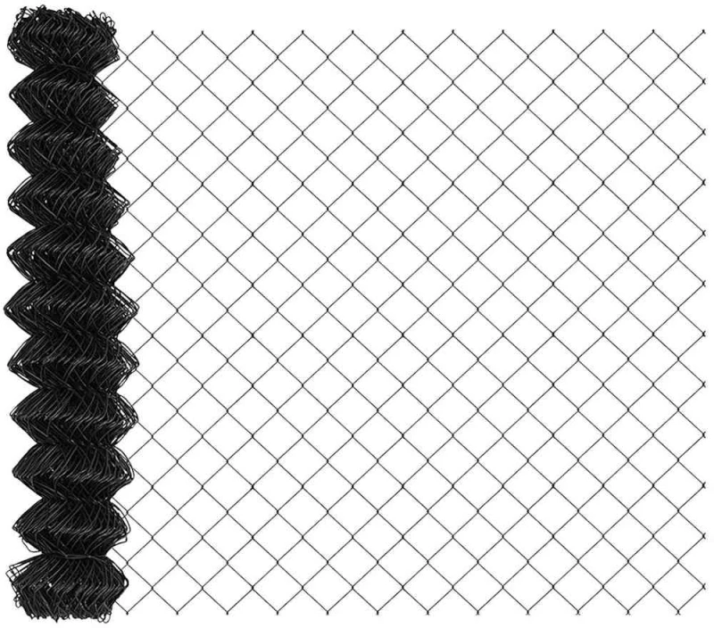 vidaXL Σετ Στύλων Φράχτη Γκρι 1.4 x 10 m
