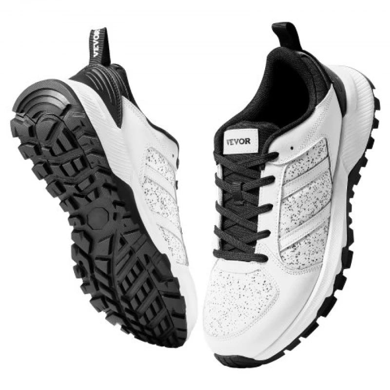 VEVOR Cross Training Shoes M Width Sneakers UK Size 9 Wide Toe Box Shoes White