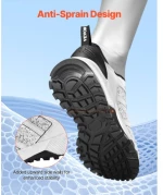 VEVOR Cross Training Shoes M Width Sneakers UK Size 9 Wide Toe Box Shoes White