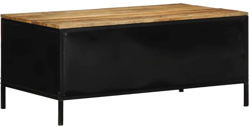 vidaXL Τραπεζάκι Καφέ 90x50x40 cm Μασίφ Ξύλο Ρουστίκ Μάνγκο