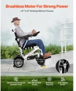 VEVOR Electric Wheelchair 136kg Capacity Foldable Lightweight All Terrain 21km