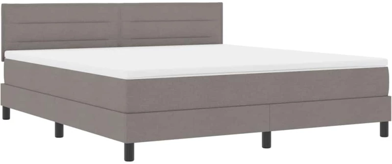 vidaXL Κρεβάτι με Στρώμα Ταπέτο 180x200 εκ. Υφασμάτινο