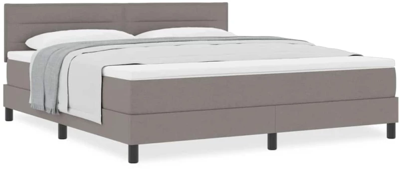 vidaXL Κρεβάτι με Στρώμα Ταπέτο 180x200 εκ. Υφασμάτινο