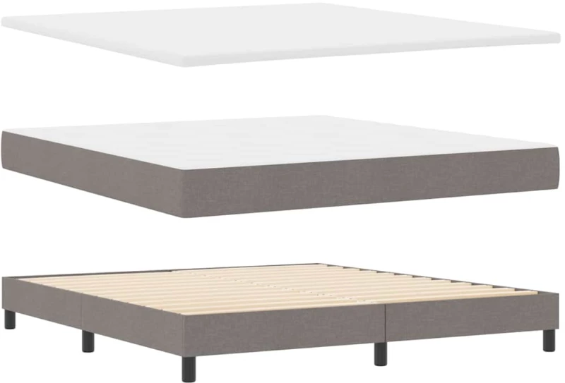 vidaXL Κρεβάτι με Στρώμα Ταπέτο 180x200 εκ. Υφασμάτινο