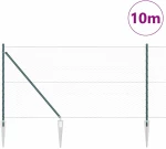 vidaXL Εξάγωνη Φράχτη Πράσινη 1x10 μ Χάλυβας