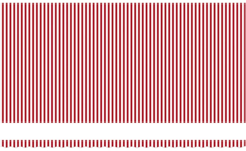 vidaXL Ανασυρόμενη τέντα Κόκκινο και λευκό 600 x 300 εκ