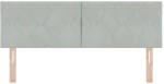 vidaXL LED Κεφαλάρι Διαμαντιών Ανοιχτό Γκρι 144 εκ