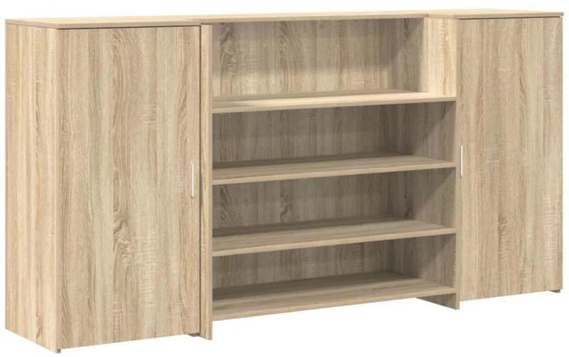 vidaXL Γραφείο υποδοχής Sonoma Δρυς 200x50x103,5εκ. Επεξεργασμένο Ξύλο